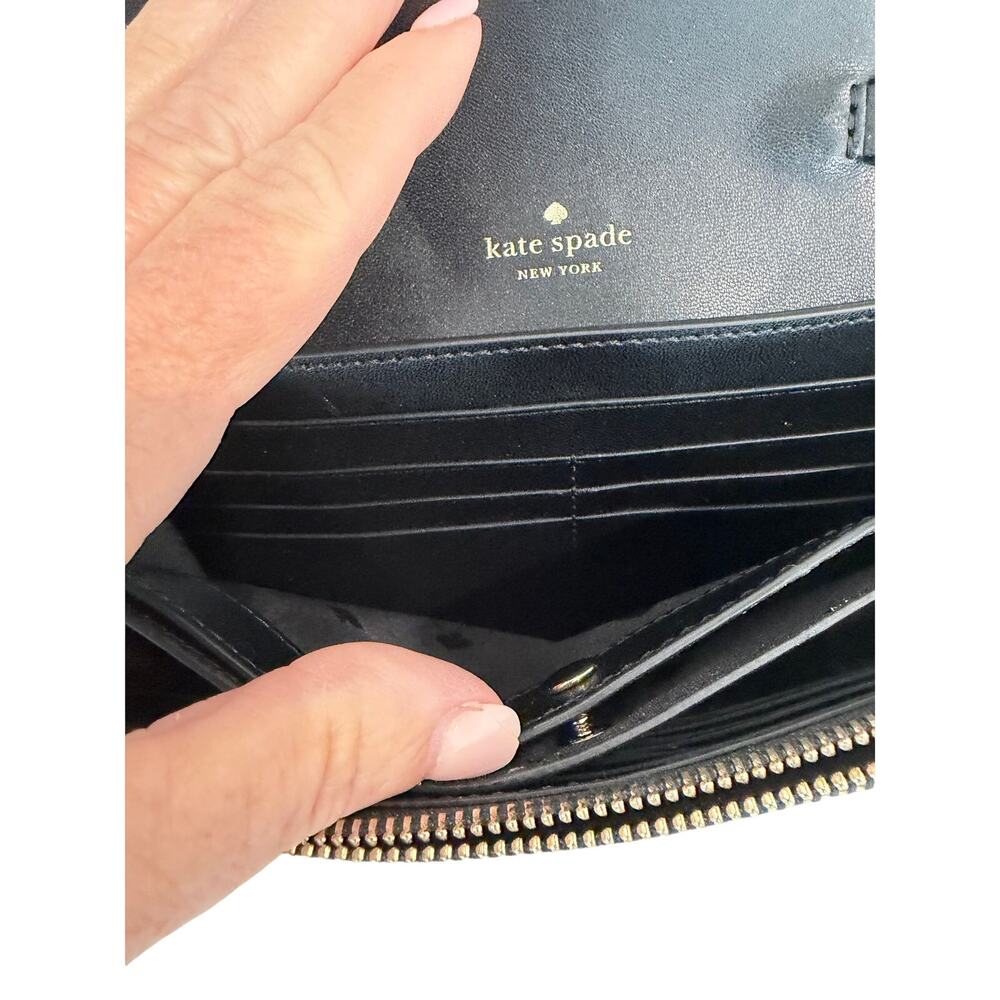 NWOT Kate Spade Kerri Crossbody Bag Black Leather Minimalist Designer - Picture 4 of 14